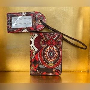 Sakroots Wanderlust New Adventure Passport Holder and Luggage Tag
